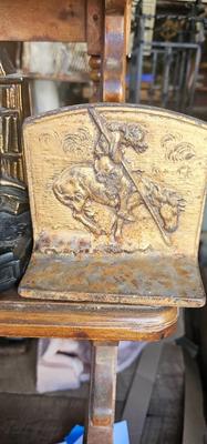 Vintage Cast Iron Native American "The Last Trail"Cast Iron Bookends