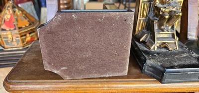 Antique J B Hirsch heavy bookends cast iron Man Reading on Ladder