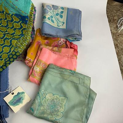 M971 Lot of Wool, Liberty Silk Scarves, AVOCA Cashmere Wool