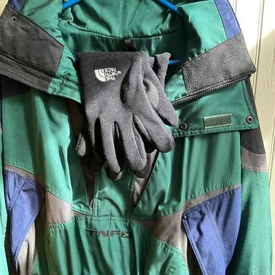 HC977 Northface Jacket with Gloves and 2-pc Yellow Northface Rainsuit