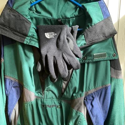 HC977 Northface Jacket with Gloves and 2-pc Yellow Northface Rainsuit