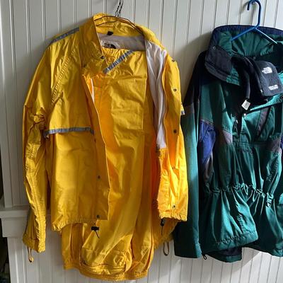HC977 Northface Jacket with Gloves and 2-pc Yellow Northface Rainsuit