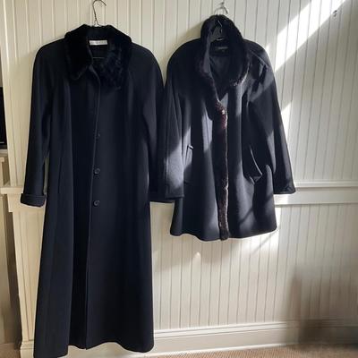 HC981 Ladies Wool Faux Fur Coat and Jacket