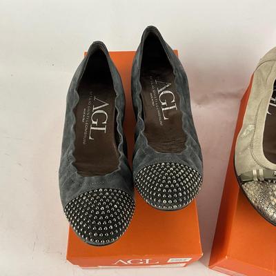 M991 Two Pairs of Attilio Giusti Leombruni Ladies Italian Flats