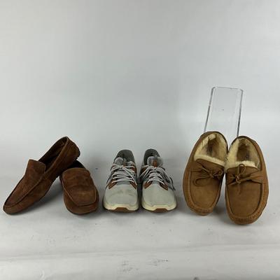 M1003 Lot of Men's OLUKAI Tennis Shoes, UGG Slipper, BORN Slip on Loafers Size 10