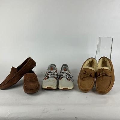 M1003 Lot of Men's OLUKAI Tennis Shoes, UGG Slipper, BORN Slip on Loafers Size 10