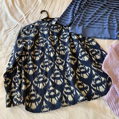 M1013 Lot of Ladies TALBOT'S Pullover and Button Up Blouses
