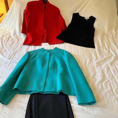 M1014 Lot of ELLEN TRACY, ST. JOHN, LOUBEN Ladies Clothing
