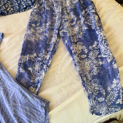 M1019 Tropical Summer Dress, Blouse, Tunic Lot FRESH PRODUCE, BLUE GINGER