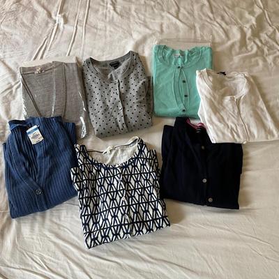M1024 Lot of Ladies Wool Cardigans, TALBOT'S, J. MCLAUGHLIN