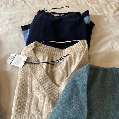 M1027 Lot of Ladies Sweaters, FOIL, TALBOT'S, JOIE, MCLAUGHLIN