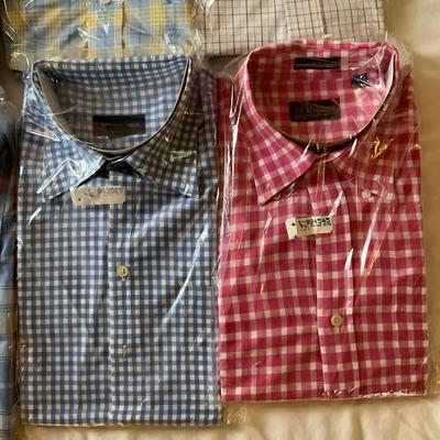 M1032 Lot of Men's Dress Shirts, EDDIE BAUER, ALEX CANNON, JACOB MILLER, MINE