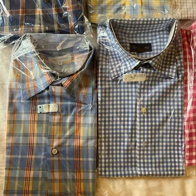 M1032 Lot of Men's Dress Shirts, EDDIE BAUER, ALEX CANNON, JACOB MILLER, MINE