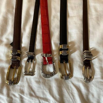 M1037 Lot of Ladies BRIGHTON Leather Belts