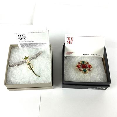 M1045 Pair of THE MET Brooches, THE RUSSIAN DRAGONFLY , ALGERIAN CLUSTER