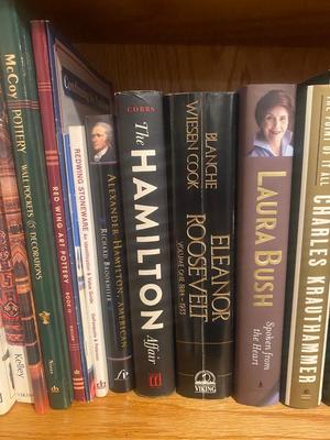 BOOKS ON PAST PRESIDENT’S , McCOY & REDWING POTTERY & MORE