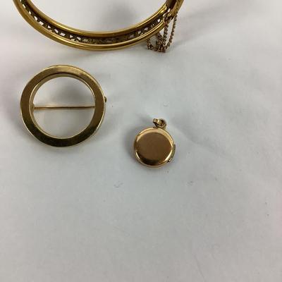 M1064 Vintage Blue Stone Pendant Necklace with Children's Pendant /Bracelet
