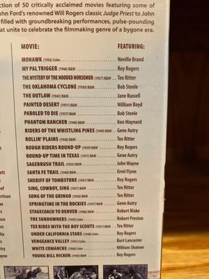 IF YOU OR SOMEONE YOU KNOW LIKES WESTERNS THIS IS DEFINITELY THE LOT FOR YOU!
