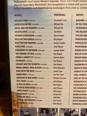 IF YOU OR SOMEONE YOU KNOW LIKES WESTERNS THIS IS DEFINITELY THE LOT FOR YOU!
