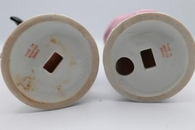 Musical Man and Woman Figurines, Made in Occupied Japan