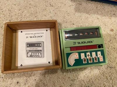 VINTAGE MONOPOLY, ELECTRONIC BLACKJACK, SCRABBLE JUNIOR, ALL ABOUT GREELEY, U.S.A. PUZZLE AND MORE