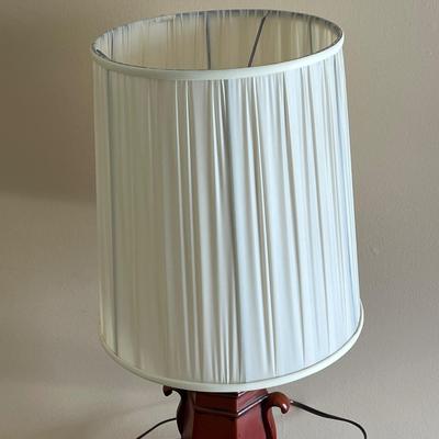 LOT 145K: Antique Handmade Table with Lamp