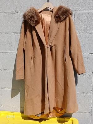 Vintage Camel hair and Wool blend coat -