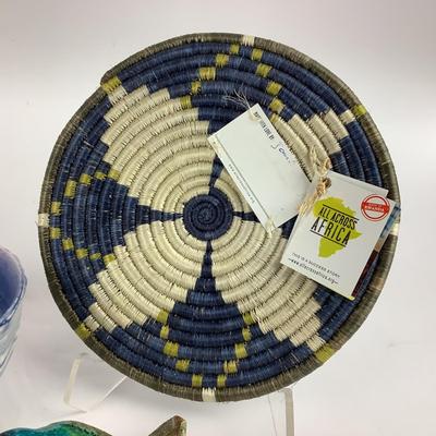 L1071 Lewis & Risa Dimm Pottery Bowl, African Trivet, Mommy Pot by Gail and More