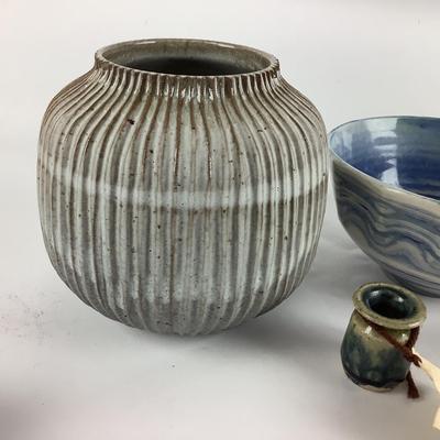L1071 Lewis & Risa Dimm Pottery Bowl, African Trivet, Mommy Pot by Gail and More