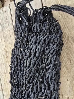 Equestrian Tack - Nylon Hay bale slow feed bag and a full-face bug shield mask / bonnet net
