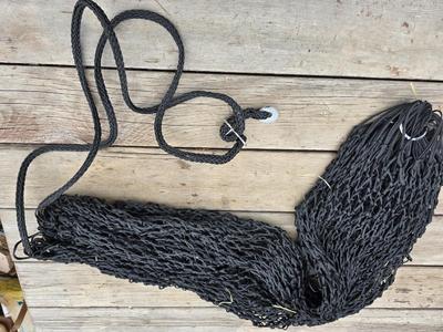 Equestrian Tack - Nylon Hay bale slow feed bag and a full-face bug shield mask / bonnet net