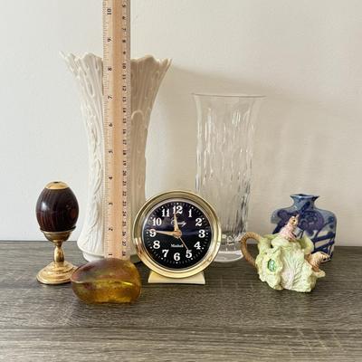 LOT 256K: Lenox Woodland Vase, Signed Mini Art Pottery Vase & More