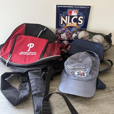 LOT 257: Philadelphia Phillies Collection: Signed Baseballs, Bags & More