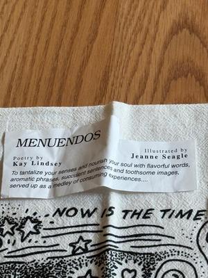 LOT 259K: Menuendos Printed Fabric Artwork & Women of History Tea Towel / Wall Art
