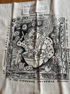 LOT 259K: Menuendos Printed Fabric Artwork & Women of History Tea Towel / Wall Art