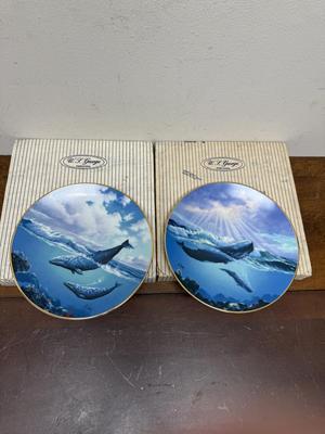 Lot of 2 WS George Whale Decorative Plates Anthony Casey 1991