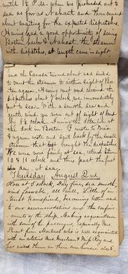 Travel Diary 1855 Trip to Europe
