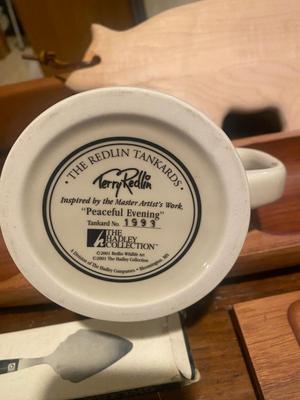 UNIQUE HORS D’OEUVRES DISH, CHEESE PLATTER FROM ITALY, TERRY REDLANDS TANKARD AND MORE