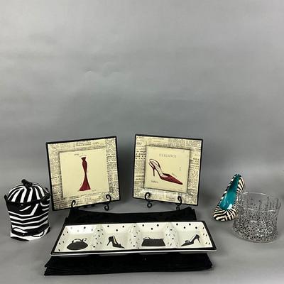 K716 Ladies Shoe Plates, Leopard Cannister, Placemats and more