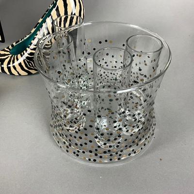 K716 Ladies Shoe Plates, Leopard Cannister, Placemats and more