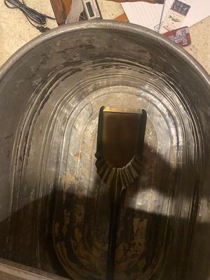 ANTIQUE COPPER BOILER & COAL SHOVEL