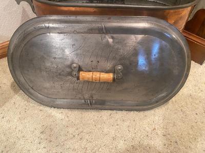 ANTIQUE COPPER BOILER & COAL SHOVEL