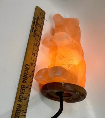 Natural Himalayan Pink Salt Bear Shape Lamp