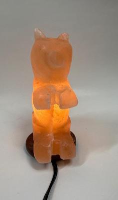 Natural Himalayan Pink Salt Bear Shape Lamp