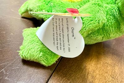 Beanie Baby Lot of 5 - Ty bears and one frog - Original Tags Attached