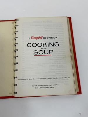 Vintage A Campbell Cookbook Cooking With Soup Spiral Bound circa late 70s