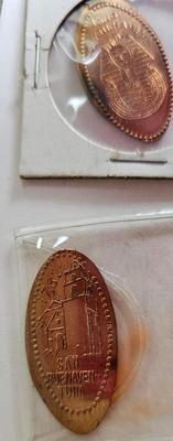 50 Smashed Elongated Pennies, Some Rare! 1932 World's Fair