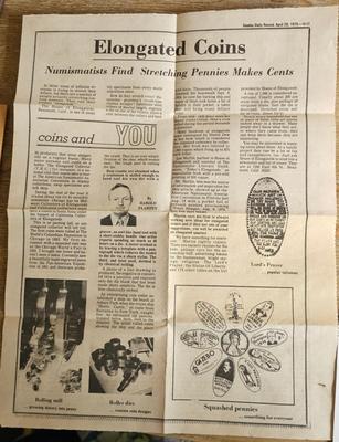 50 Smashed Elongated Pennies, Some Rare! 1932 World's Fair