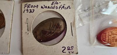 50 Smashed Elongated Pennies, Some Rare! 1932 World's Fair