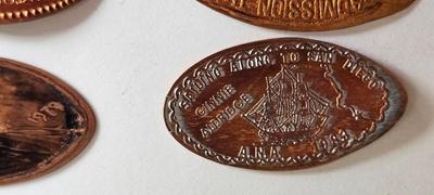 100 Vintage Smashed Elongated Pennies!